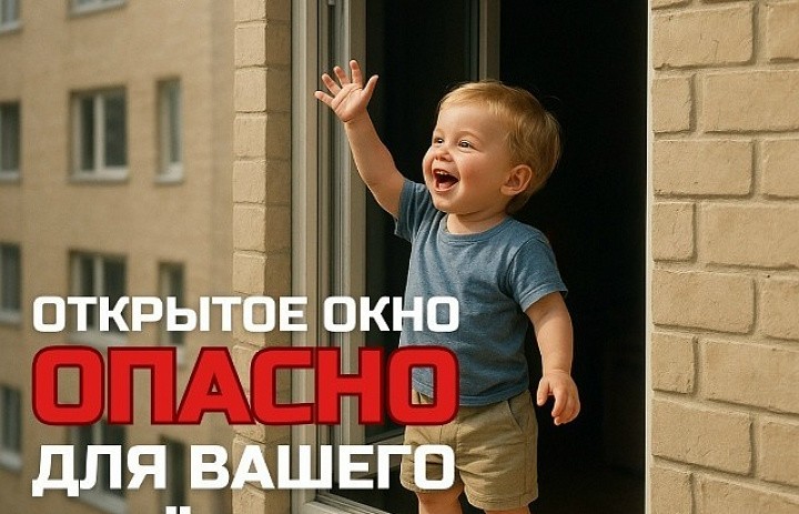 Дети очень уязвимы перед раскрытым окном 